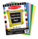 Melissa & Doug Multi-Color Construction Paper, 9-Inch x 12-Inch