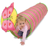 Melissa & Doug Bella Butterfly Crawl Tunnel: Sunny Patch Outdoor Play Series + Free Scratch Art Mini-Pad Bundle