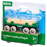 BRIO World - 33696 Lumber Loading Wagon | 4 Piece Train Toy for Kids Ages 3 and Up