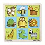 Animals: Peek-Through Puzzle + FREE Melissa & Doug Scratch Art Mini-Pad Bundle [78832]