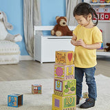Melissa & Doug Natural Play Early Learning 10 Stacking & Nesting Cardboard Blocks