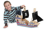 Melissa & Doug Deluxe Pirate Ship Play Set