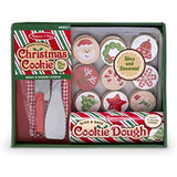 Bundle Includes 2 Items - Melissa & Doug Countdown to Christmas Wooden Advent Calendar - Magnetic Tree, 25 Magnets and Melissa & Doug Slice and Bake Wooden Christmas Cookie Play Food Set