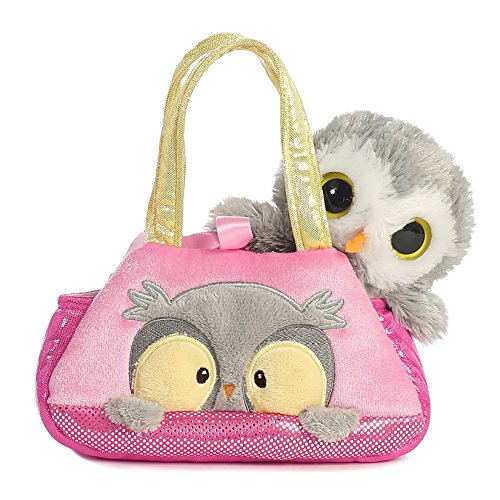 Aurora World Fancy Pals Peek-A-Boo Owl Pet Carrier,7 inches
