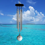 Woodstock Chimes CCMC Crystal Meditation Chime, 16", Silver