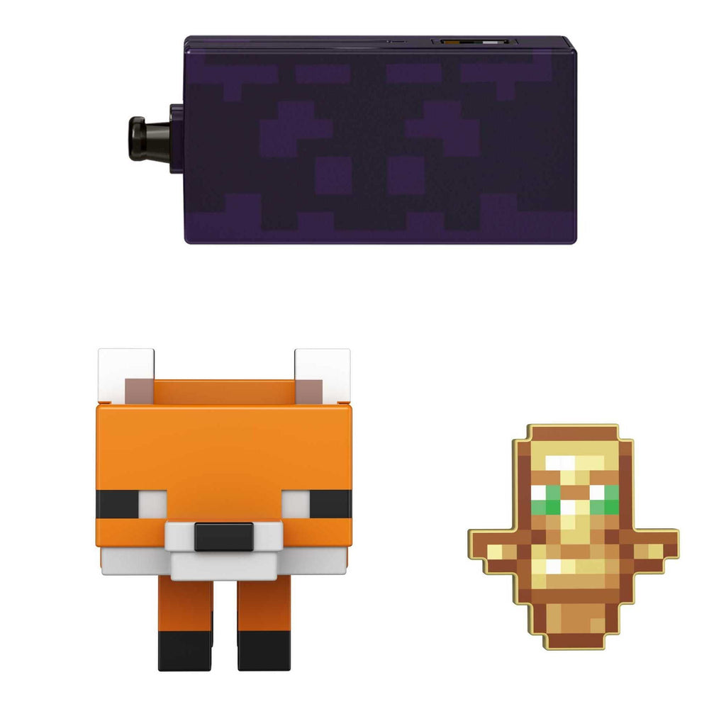 Minecraft 3.25-in Fox Action Figure w/1 Portal Piece & 1 Accessory