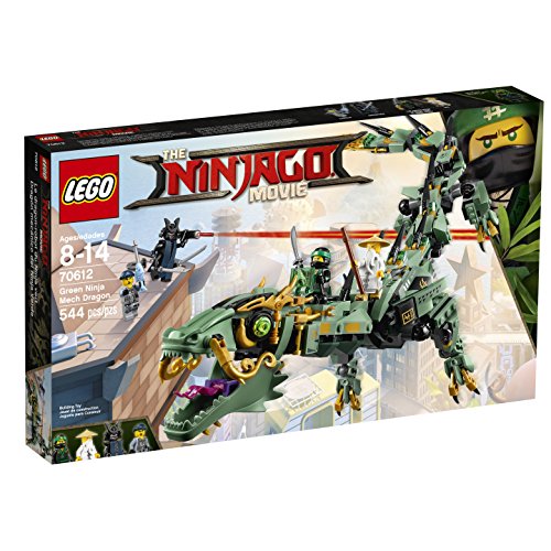 LEGO Ninjago Green Ninja Mech Dragon 70612 Building Kit 544 Piece