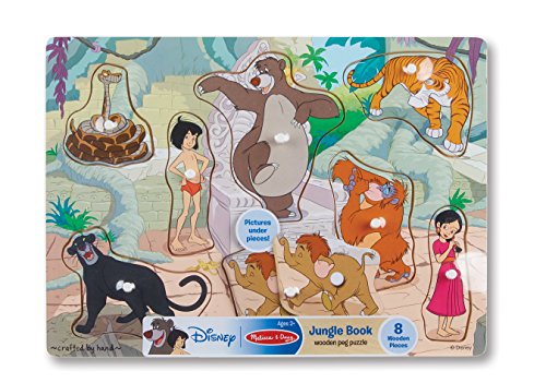Melissa & Doug Jungle Book Wooden Peg Puzzle