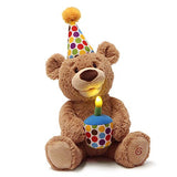 GUND 4059959 Animated Happy Birthday Teddy Bear Stuffed Animal Plush, 10"