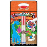 Melissa & Doug Dinosaur: ColorBlast! Coloring Book & 1 Scratch Art Mini-Pad Bundle (05357)