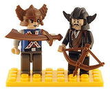 Bundle of 2 |Brictek Mini-Figurines (2 pcs Construction & 2 pcs Viking Sets)