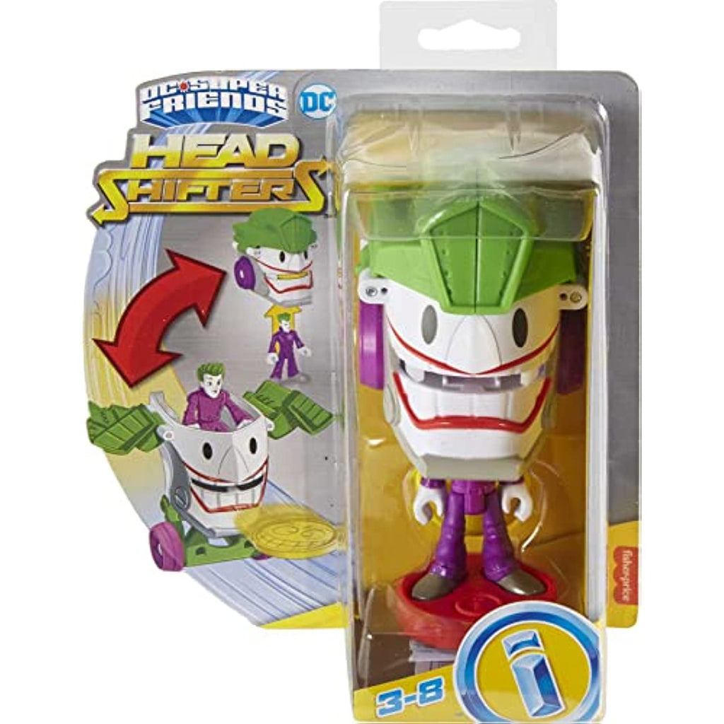 Imaginext Head Shifters The Joker Figure and Laff Mobile Transforming Vehicle