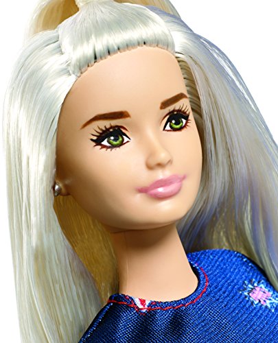 Barbie Fashionistas #63 Platinum Pop Doll, Curvy