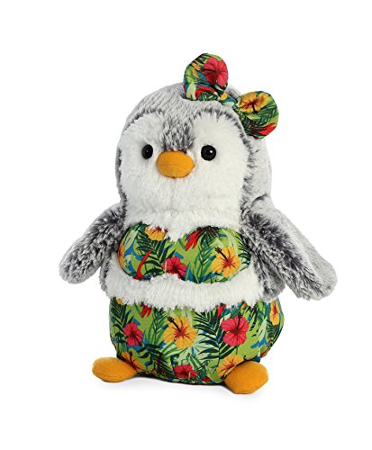 Aurora World Pompom Penguin Plush Toy Animal, Pompom Hula