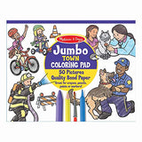 Melissa & Doug Jumbo Coloring Pad (11 X 14) - Town, 50 Pictures, Multi