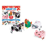 Melissa & Doug Snap It! Barnyard Farm Animals Beginner Craft Kit  Pig, Sheep, Cow, Chicken