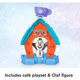 Little People – Disney Frozen Olaf'S Cocoa Cafe Playset with Snowman Figure for Toddlers and Preschool Kids Ages 1 ½ to 5 Years