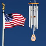 Woodstock Chimes USA Star Spangle Banner Chime, Silver