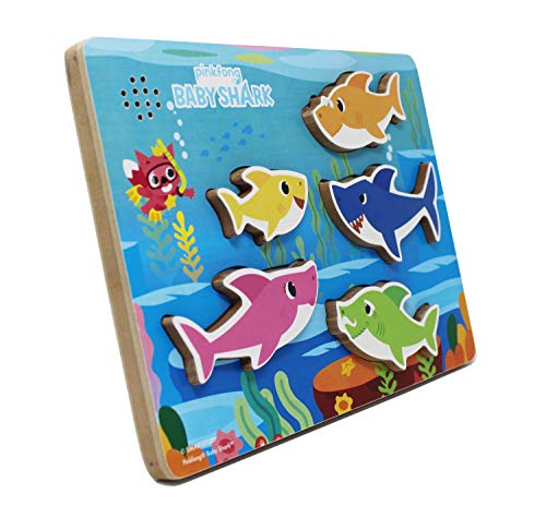 Pinkfong Baby Shark Chunky Wood Sound Puzzle - Plays Baby Shark Song