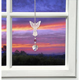 Woodstock Chimes BAJL Rainbow Makers Crystal Suncatcher, Birthstone Angel - July