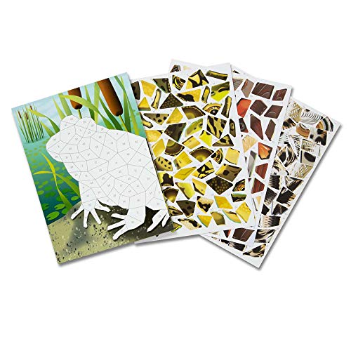 Melissa & Doug Mosaic Sticker Pad Nature (12 Color Scenes to Complete with 850+ Stickers)