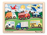 'On The Road' 12-Piece Wooden Jigsaw Puzzle + FREE Melissa & Doug Scratch Art Mini-Pad Bundle [90681]