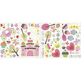 RoomMates Happi Cupcake Land Peel and Stick Wall Decals,Multicolor