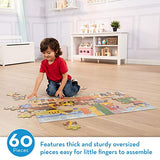 Melissa & Doug Natural Play 60pc Giant Floor Puzzle - Big Builder