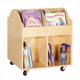 Rounded Edges Book Display Cart