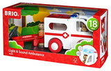 Brio World - 30381 My Home Town Light & Sound Ambulance | 4Piece Toy for Kids Ages 18 Months & Up, 63038100