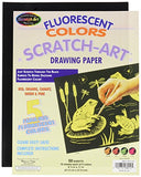 Melissa & Doug Scratch Art Paper, Fluorescent Assortment (8.5 x 11 inches) - 50 Sheets