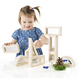 Guidecraft Mirror Blocks Set - 10 Pcs. Kids Learning & Educational Toys, Stacking Blocks