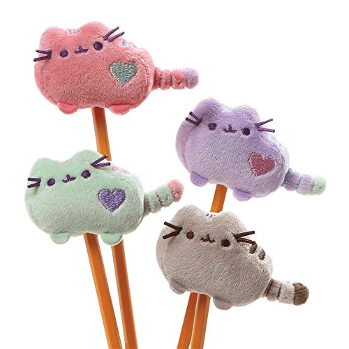 Complete Set of 4 |Gund Pusheen Pencil Toppers - One of Each Color