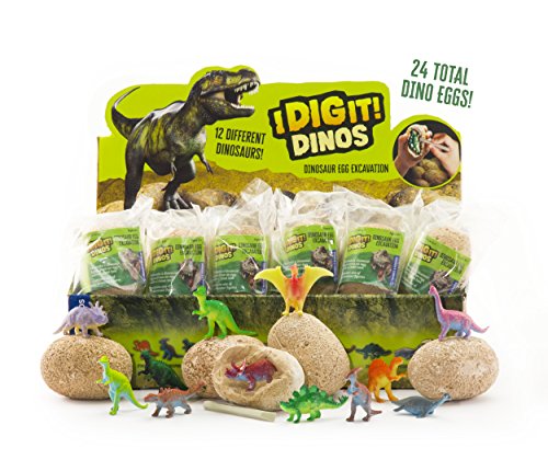 Thames & Kosmos I Dig It! Dinos - 24 Dinosaur Egg Gift Set Excavation Kit, Party Favors, Stocking Stuffers, Easter Baskets, Collect Them All, Includes Bonus Content from