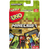 Mattel Games UNO Minecraft Card Game, Now UNO fun includes the world of Minecraft, Multicolor, Basic Pack