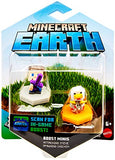 Minecraft Earth Boost Mini Figure 2-Pack, NFC Chip Enabled for Play with Minecraft Earth Augmented Reality Mobile Device Game, Toys for Girls and Boys Age 6 and Up