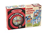 Melissa & Doug Press and Spin Game: Farm Animal Pairs