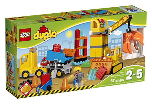LEGO DUPLO Town Big Construction Site 10813 Best Toy For Toddlers, Large Building Block