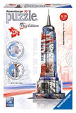 Ravensburger Empire State Building - Flag Edition - 216 Piece 3D Jigsaw Puzzle for Kids and Adults - Easy Click Technology Means Pieces Fit Together Perfectly