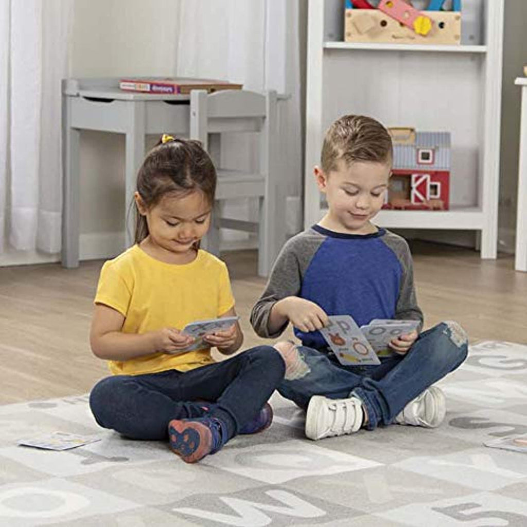 Melissa & Doug Jumbo ABC-123 Rug – Neutral
