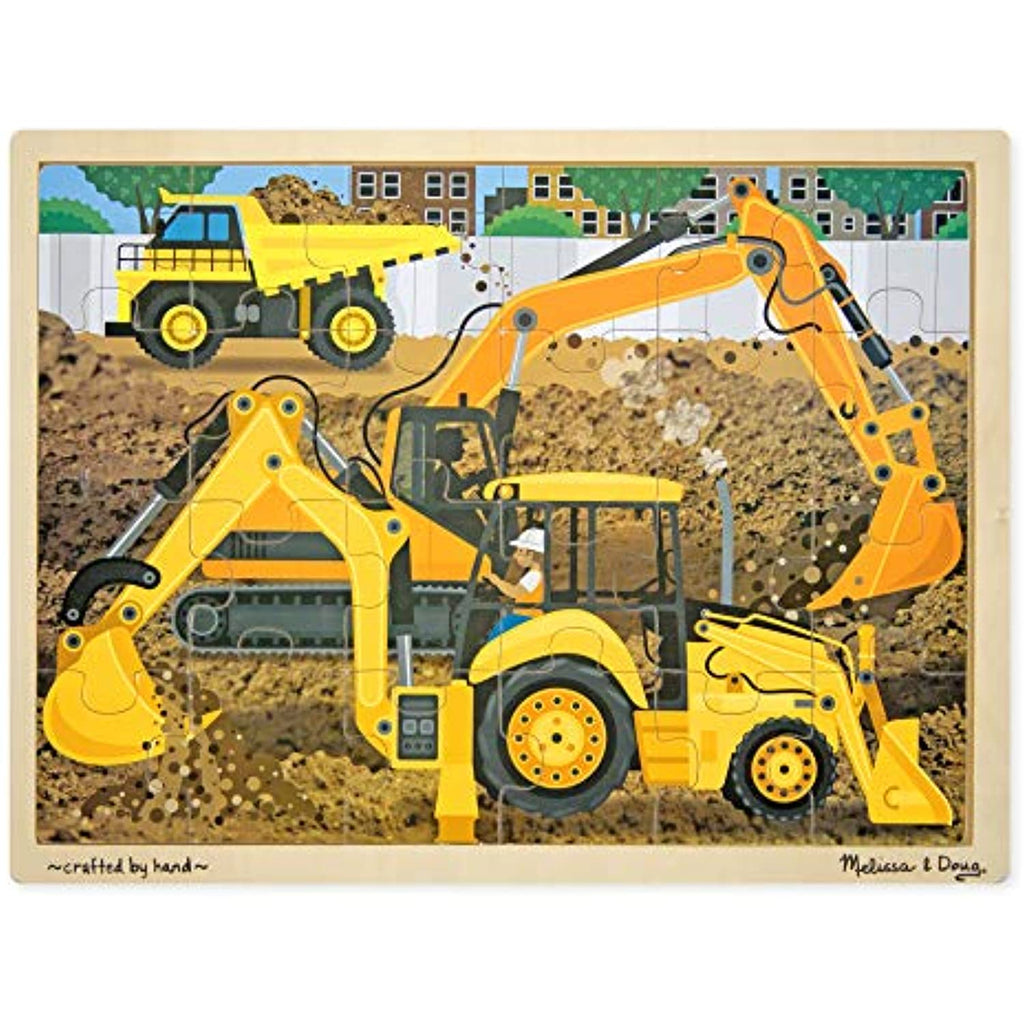 Melissa & Doug 24pc Jigsaw Bundle - Construction and Rescue