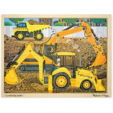 Melissa & Doug Wooden Jigsaw Puzzle arm, Construction, Pets Puzzle (24 Piece)