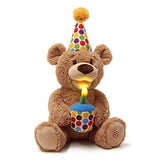 GUND 4059959 Animated Happy Birthday Teddy Bear Stuffed Animal Plush, 10"