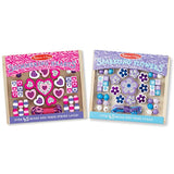 Melissa & Doug Hearts and Flowers Wooden Bead Set of 2 With 90+ Beads for Jewelry-Making