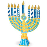 Melissa & Doug Menorah & Dreidel: Mess Free Glitter Series & 1 Scratch Art Mini-Pad Bundle (09247)