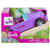 Barbie Off-Road Vehicle, Purple with Pink Seats and Rolling Wheels, 2 Seats, Gift for 3 to 7 Year Olds