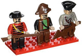 Bundle of 2 |Brictek Mini-Figurines (3 pcs Urban & 3 pcs Pirate Sets)