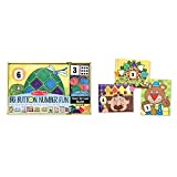 Melissa & Doug Big Button Number Fun Counting and Matching Activity Set Board Game