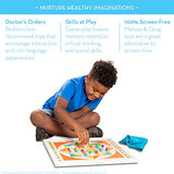 Melissa & Doug Double-Sided Wooden Solitaire & Chinese Checkers Board Game