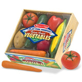 3 Item Bundle: Melissa and Doug 4082 Fruit and 4083 Vegetables Play Food + Free Activity Book